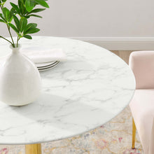 Load image into Gallery viewer, Verne 35" Artificial Marble Dining Table by Modway