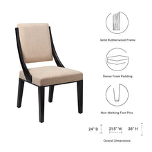 Load image into Gallery viewer, Cambridge Upholstered Fabric Dining Chairs Set of 2 by Modway