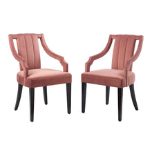Load image into Gallery viewer, Virtue Performance Velvet Dining Chairs Set of 2 by Modway