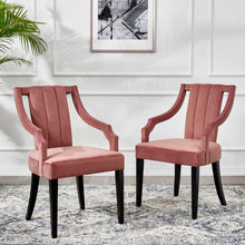 Load image into Gallery viewer, Virtue Performance Velvet Dining Chairs Set of 2 by Modway