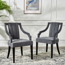 Load image into Gallery viewer, Virtue Performance Velvet Dining Chairs Set of 2 by Modway