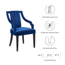 Load image into Gallery viewer, Virtue Performance Velvet Dining Chairs Set of 2 by Modway