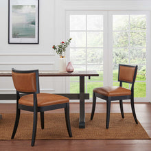 Load image into Gallery viewer, Pristine Vegan Leather Dining Chairs Set of 2 by Modway