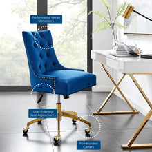 Load image into Gallery viewer, Regent Tufted Performance Velvet Office Chair by Modway