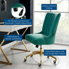 Load image into Gallery viewer, Empower Channel Tufted Performance Velvet Office Chair by Modway