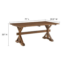 Load image into Gallery viewer, Windchime 71" Wood Dining Table by Modway