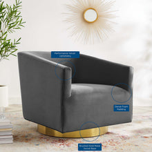 Load image into Gallery viewer, Twist Accent Lounge Performance Velvet Swivel Chair by Modway