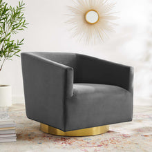 Load image into Gallery viewer, Twist Accent Lounge Performance Velvet Swivel Chair by Modway