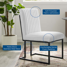 Load image into Gallery viewer, Indulge Channel Tufted Fabric Dining Chair by Modway