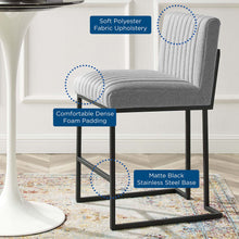 Load image into Gallery viewer, Indulge Channel Tufted Fabric Counter Stool by Modway