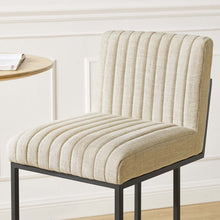 Load image into Gallery viewer, Indulge Channel Tufted Fabric Bar Stool by Modway