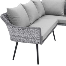 Load image into Gallery viewer, Endeavor Outdoor Patio Wicker Rattan Sectional Sofa by Modway