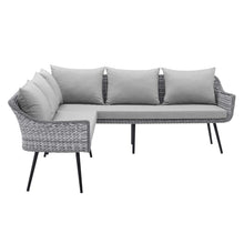 Load image into Gallery viewer, Endeavor Outdoor Patio Wicker Rattan Sectional Sofa by Modway