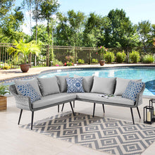 Load image into Gallery viewer, Endeavor Outdoor Patio Wicker Rattan Sectional Sofa by Modway