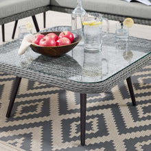 Load image into Gallery viewer, Endeavor Outdoor Patio Wicker Rattan Square Coffee Table by Modway