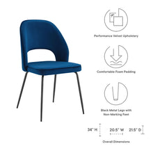 Load image into Gallery viewer, Nico Performance Velvet Dining Chair Set of 2 by Modway