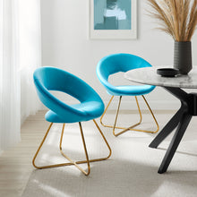 Load image into Gallery viewer, Nouvelle Performance Velvet Dining Chair Set of 2 by Modway