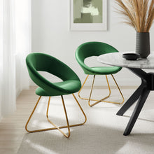Load image into Gallery viewer, Nouvelle Performance Velvet Dining Chair Set of 2 by Modway