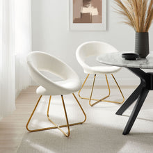 Load image into Gallery viewer, Nouvelle Performance Velvet Dining Chair Set of 2 by Modway