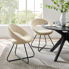 Load image into Gallery viewer, Nouvelle Upholstered Fabric Dining Chair Set of 2 by Modway