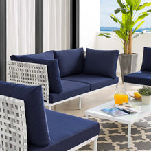 Load image into Gallery viewer, Harmony 4-Piece Sunbrella¨ Basket Weave Outdoor Patio Aluminum Seating Set by Modway