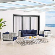 Load image into Gallery viewer, Harmony 5-Piece Sunbrella¨ Basket Weave Outdoor Patio Aluminum Seating Set by Modway