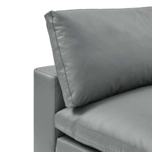 Load image into Gallery viewer, Commix Down Filled Overstuffed Vegan Leather Armless Chair by Modway