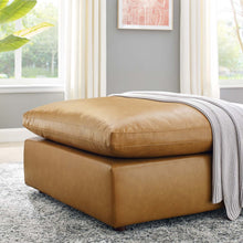 Load image into Gallery viewer, Commix Down Filled Overstuffed Vegan Leather Ottoman by Modway