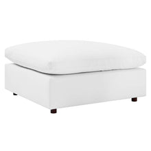 Load image into Gallery viewer, Commix Down Filled Overstuffed Vegan Leather Ottoman by Modway