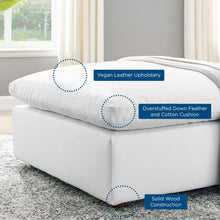 Load image into Gallery viewer, Commix Down Filled Overstuffed Vegan Leather Ottoman by Modway