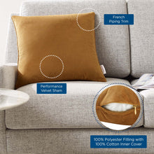Load image into Gallery viewer, Enhance 18" Performance Velvet Throw Pillow by Modway