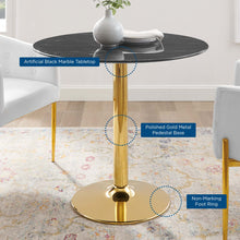 Load image into Gallery viewer, Verne 35" Artificial Marble Dining Table by Modway