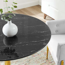 Load image into Gallery viewer, Verne 40" Artificial Marble Dining Table by Modway