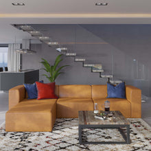 Load image into Gallery viewer, Mingle Vegan Leather Sofa and Ottoman Set by Modway
