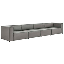 Load image into Gallery viewer, Mingle 4-Piece Vegan Leather Sectional Sofa by Modway