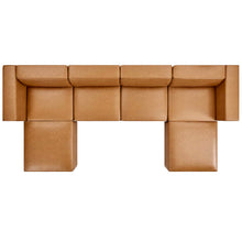 Load image into Gallery viewer, Mingle 4-Piece Vegan Leather Sofa and 2 Ottomans Set by Modway