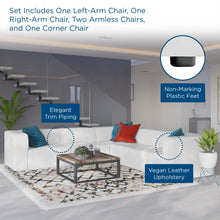 Load image into Gallery viewer, Mingle 5-Piece Vegan Leather Sectional Sofa by Modway