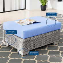 Load image into Gallery viewer, Conway Outdoor Patio Wicker Rattan Ottoman by Modway