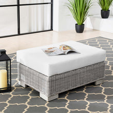 Load image into Gallery viewer, Conway Outdoor Patio Wicker Rattan Ottoman by Modway
