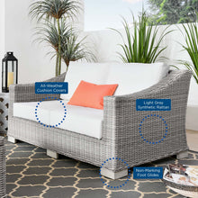 Load image into Gallery viewer, Conway Outdoor Patio Wicker Rattan Loveseat by Modway