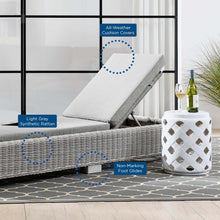 Load image into Gallery viewer, Conway Outdoor Patio Wicker Rattan Chaise Lounge by Modway