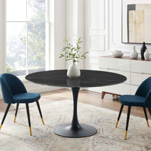 Load image into Gallery viewer, Lippa 54" Round Faux Marble Dining Table by Modway