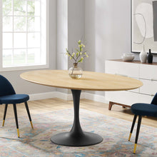 Load image into Gallery viewer, Lippa 78" Oval Wood Dining Table by Modway