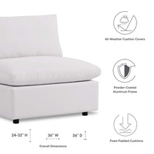 Load image into Gallery viewer, Commix Overstuffed Outdoor Patio Armless Chair by Modway