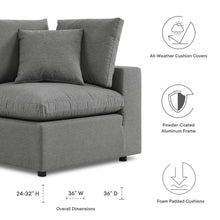 Load image into Gallery viewer, Commix Overstuffed Outdoor Patio Corner Chair by Modway