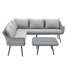 Load image into Gallery viewer, Endeavor Wicker Rattan Outdoor Patio Wicker Rattan Seating Set by Modway