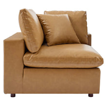Load image into Gallery viewer, Commix Down Filled Overstuffed Vegan Leather Loveseat by Modway
