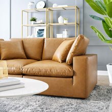 Load image into Gallery viewer, Commix Down Filled Overstuffed Vegan Leather Loveseat by Modway