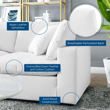 Load image into Gallery viewer, Commix Down Filled Overstuffed Vegan Leather Loveseat by Modway