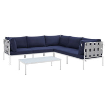 Load image into Gallery viewer, Harmony 6-Piece Sunbrella¨ Outdoor Patio Aluminum Sectional Sofa Set by Modway